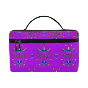 Dakota Damask Purple Cosmetic Bag/Large