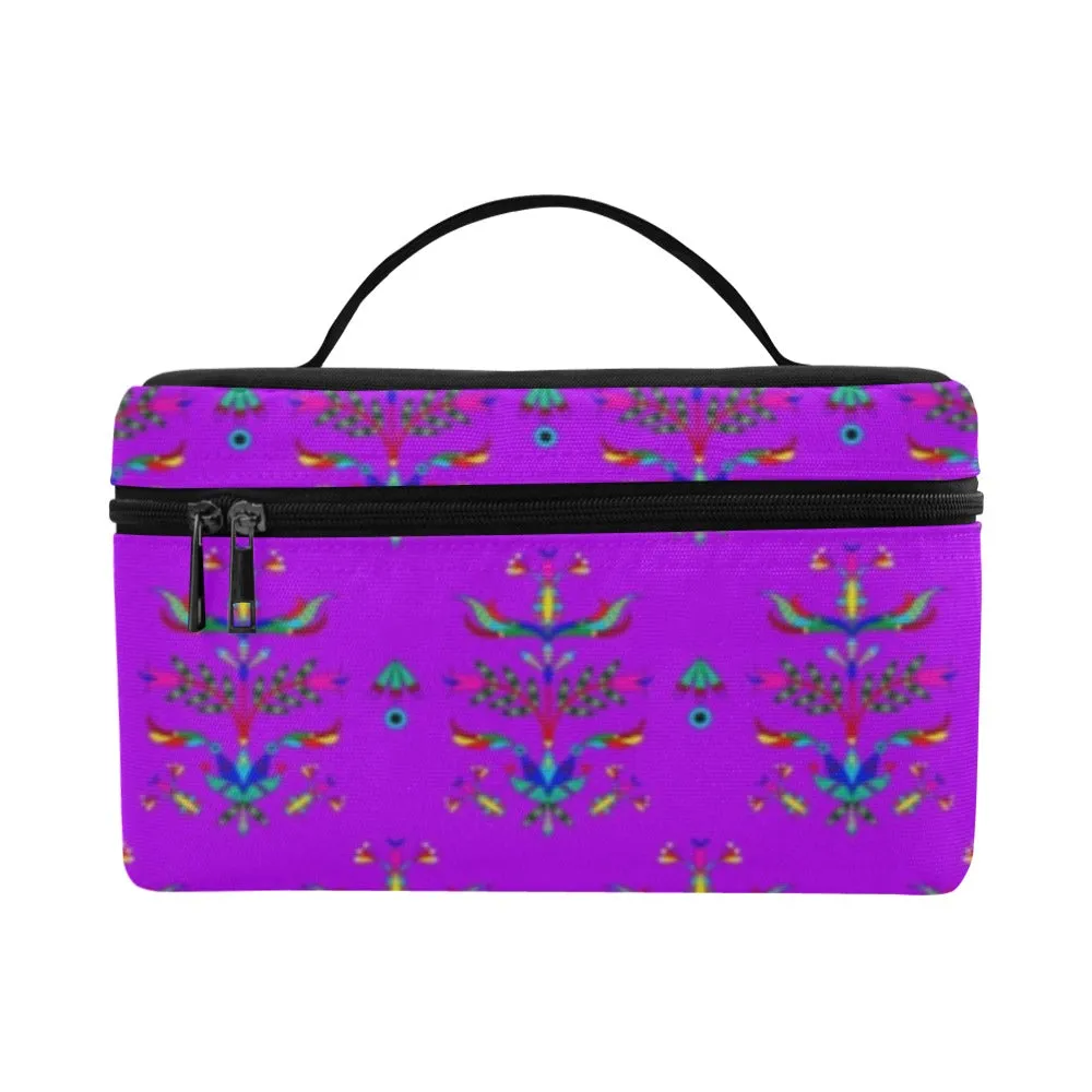 Dakota Damask Purple Cosmetic Bag/Large