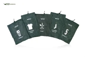 DD Hammocks Organiser Bags x 5 - Olive Green