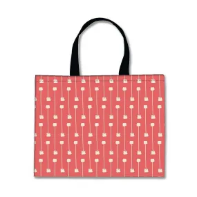 Designer Tote Bag With Zip Beach Gym Travel Bags -  Sweet Pink Drops