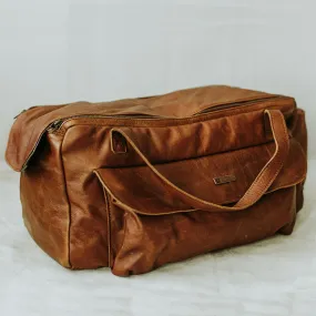 double trouble leather nappy bag