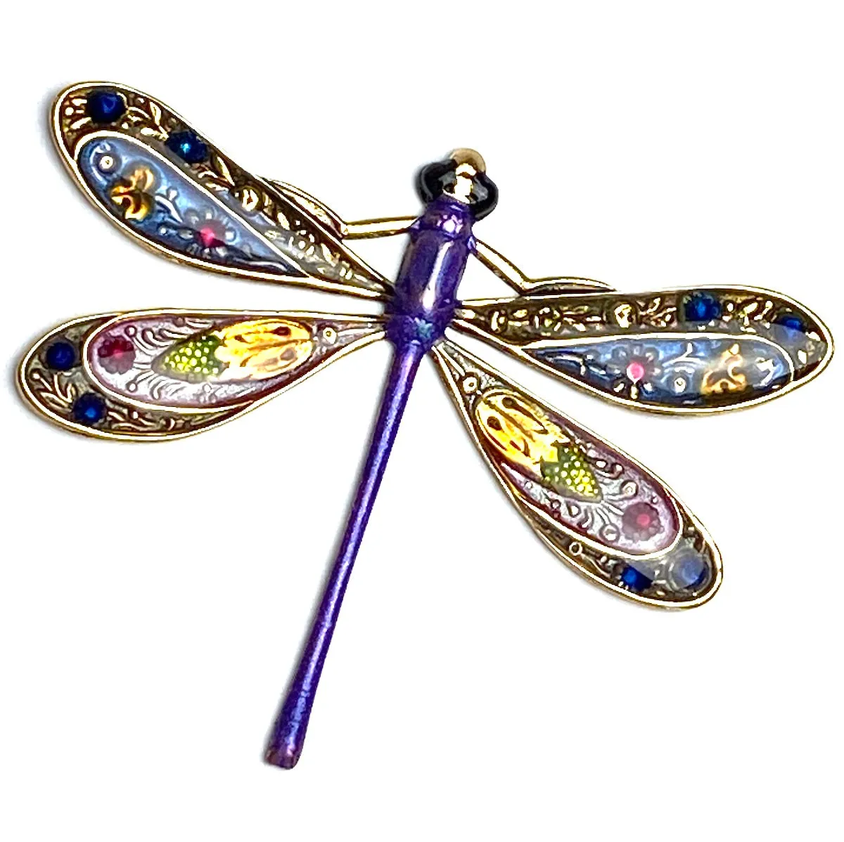 Dragonfly With Jeweled Wings Sew-Down, by Susan Clarke 2"  #SC-944