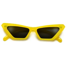 Electric Neon Bright Narrow Cat Eye Sunnies