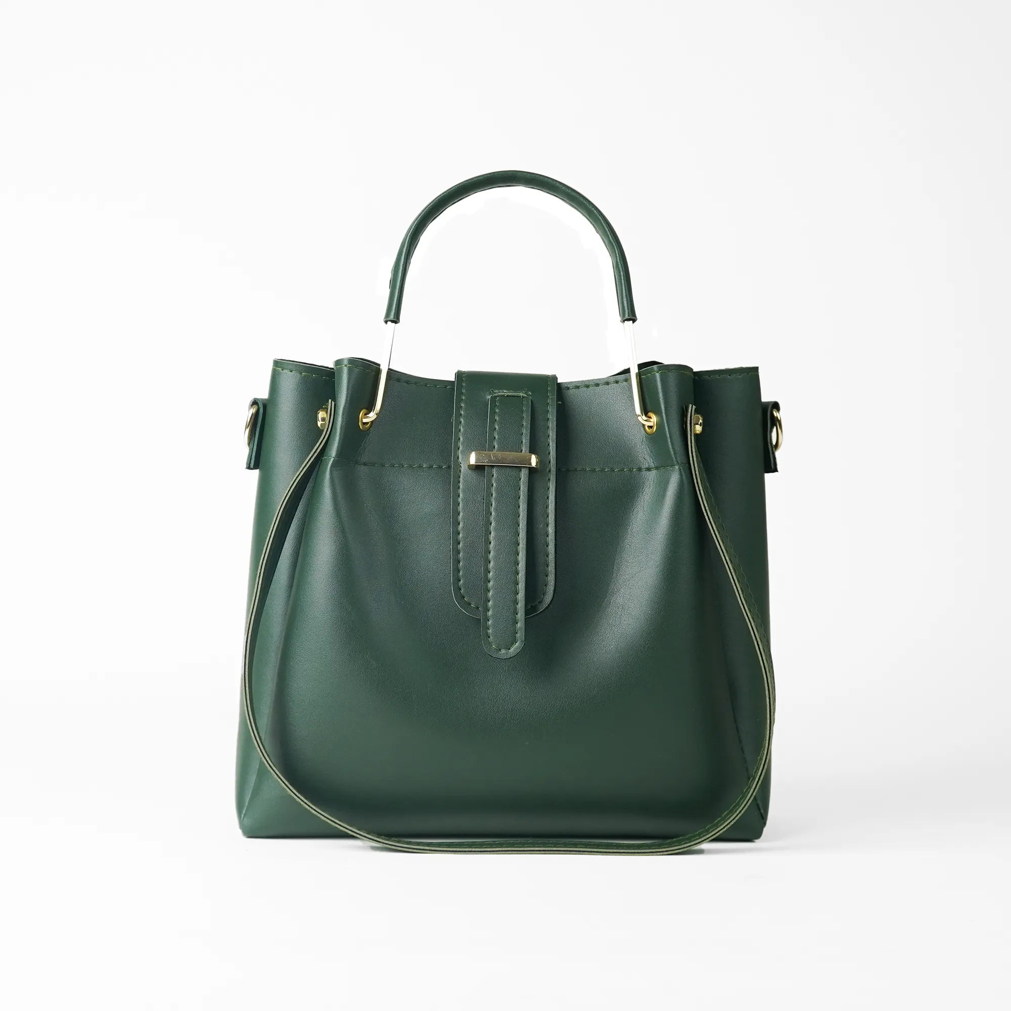 Emerald Bag with Flap  Green