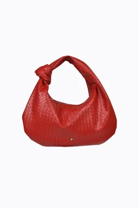 Evity - Red Embossed Weave