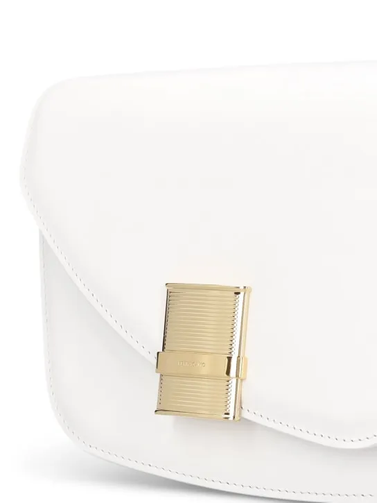 Ferragamo   Small Fiamma leather shoulder bag 