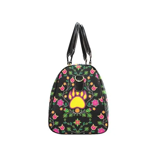 Floral Bearpaw Waterproof Travel Bag