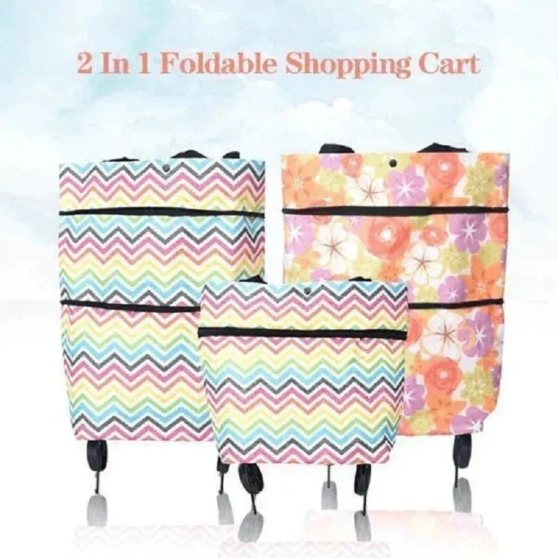 Foldable Shopping Trolley Tote Bag (🔥 Sale 60% Off)