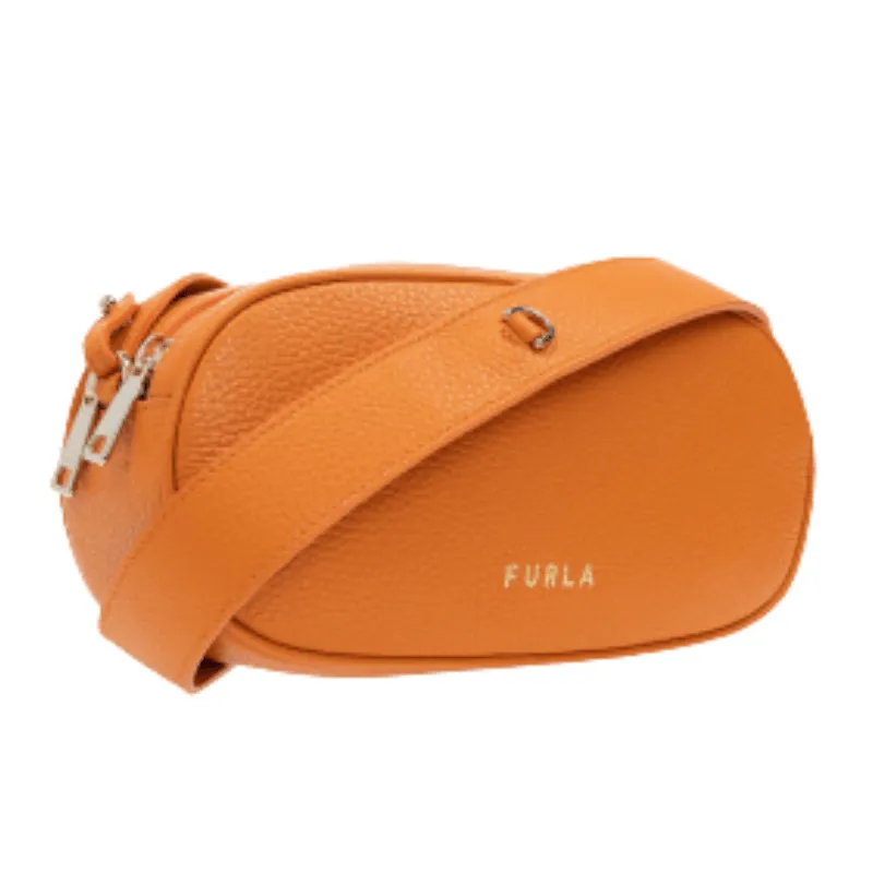 Furla Real Small Crossbody Double Zip - Mandarino