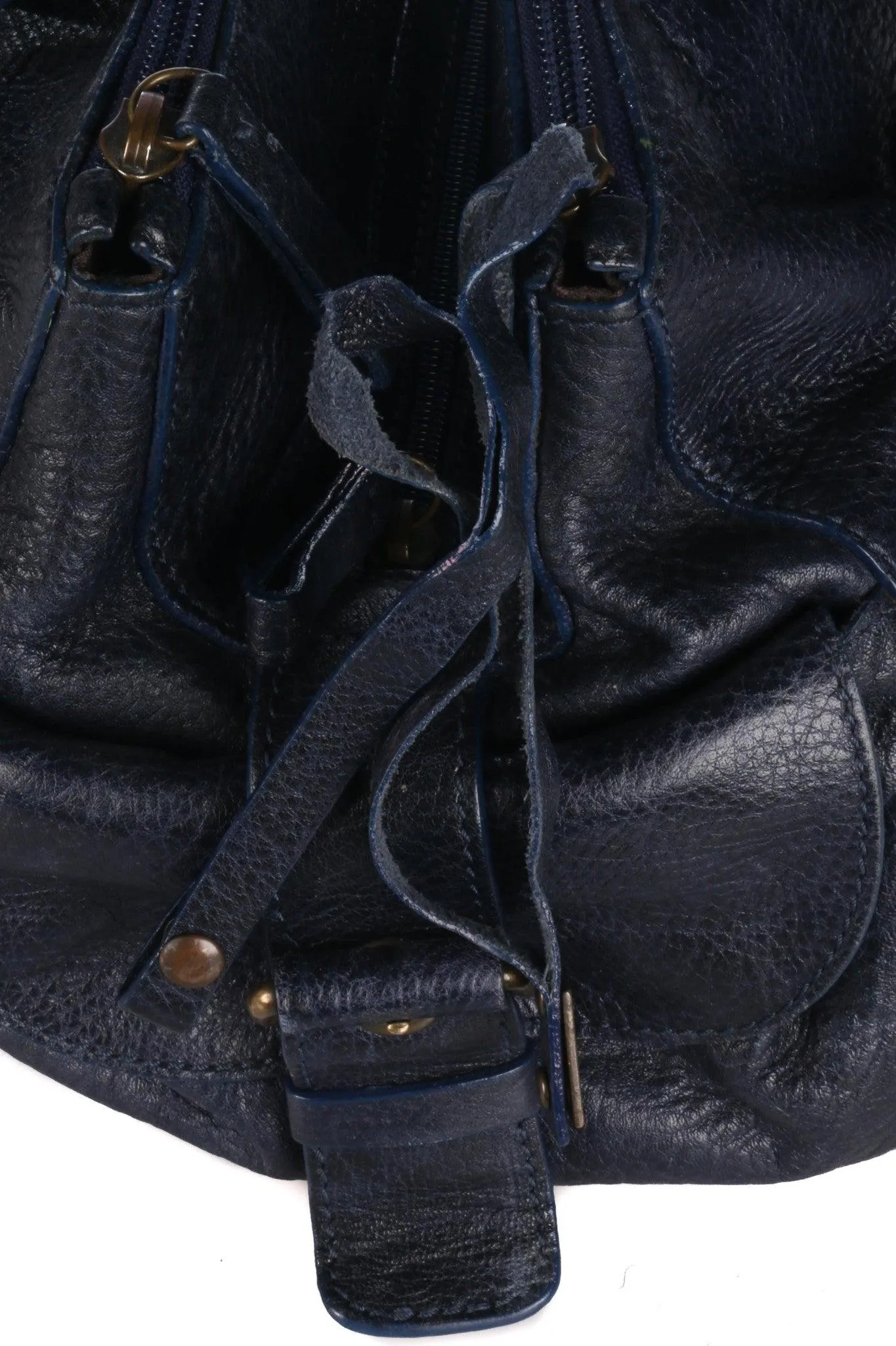 Genuine Coccinelle Leather Dark Blue Handbag