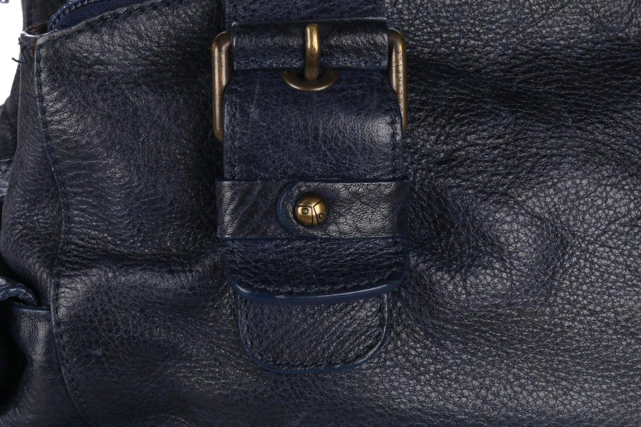 Genuine Coccinelle Leather Dark Blue Handbag