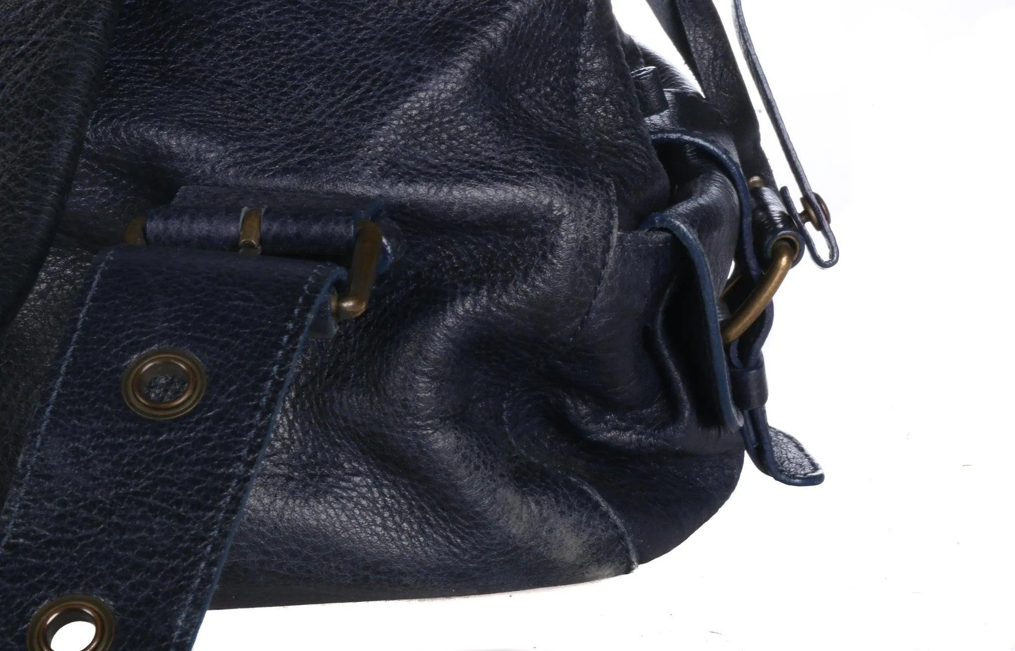 Genuine Coccinelle Leather Dark Blue Handbag