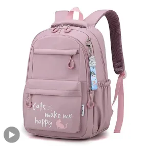 Girl School Bag Backpack Back Pack For Teenager Children Pink Schoolbag Primary High School Bagpack Class Teens Child Kids