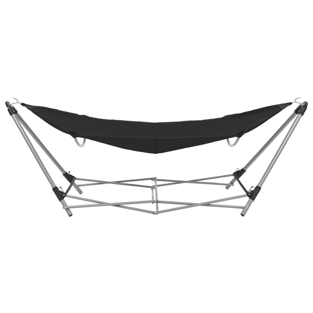 Hammock with Foldable Stand Black