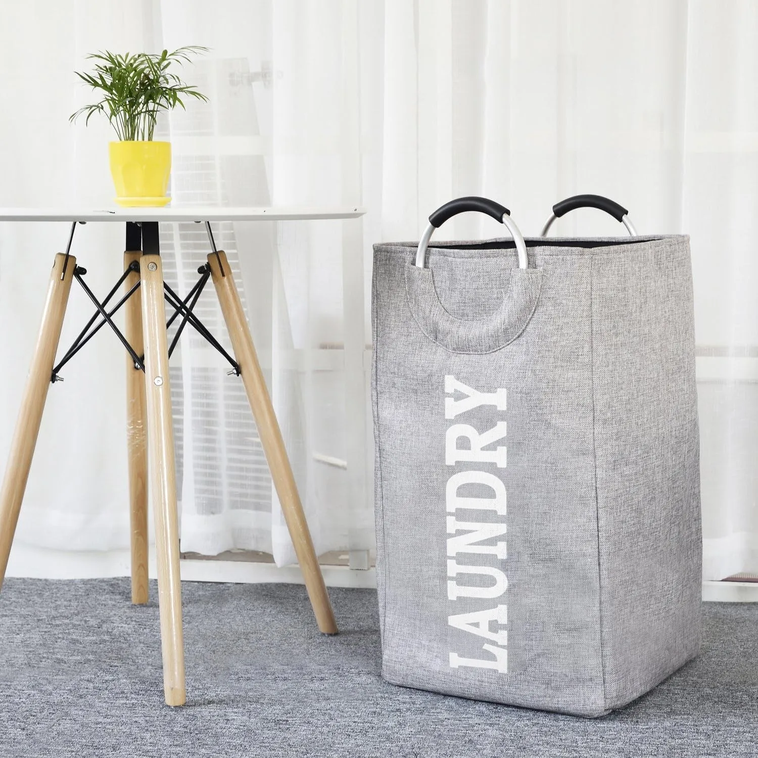 Heavy Duty Handles Collapsible Laundry Bag - Durable Oxford Fabric, Large Capacity, Easy Storage - Ideal for Home & Travel