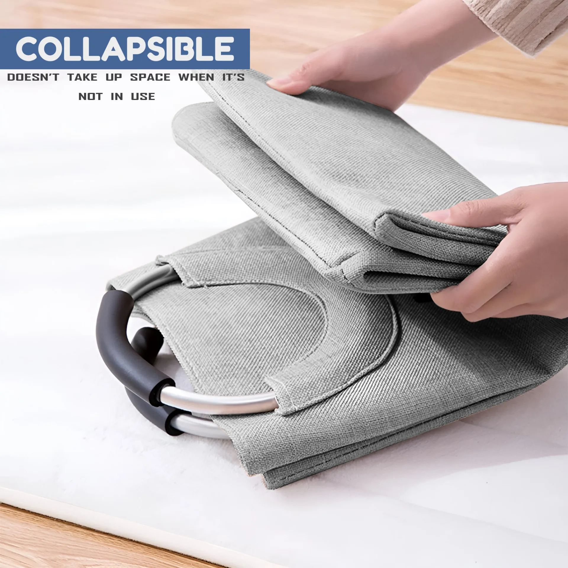 Heavy Duty Handles Collapsible Laundry Bag - Durable Oxford Fabric, Large Capacity, Easy Storage - Ideal for Home & Travel