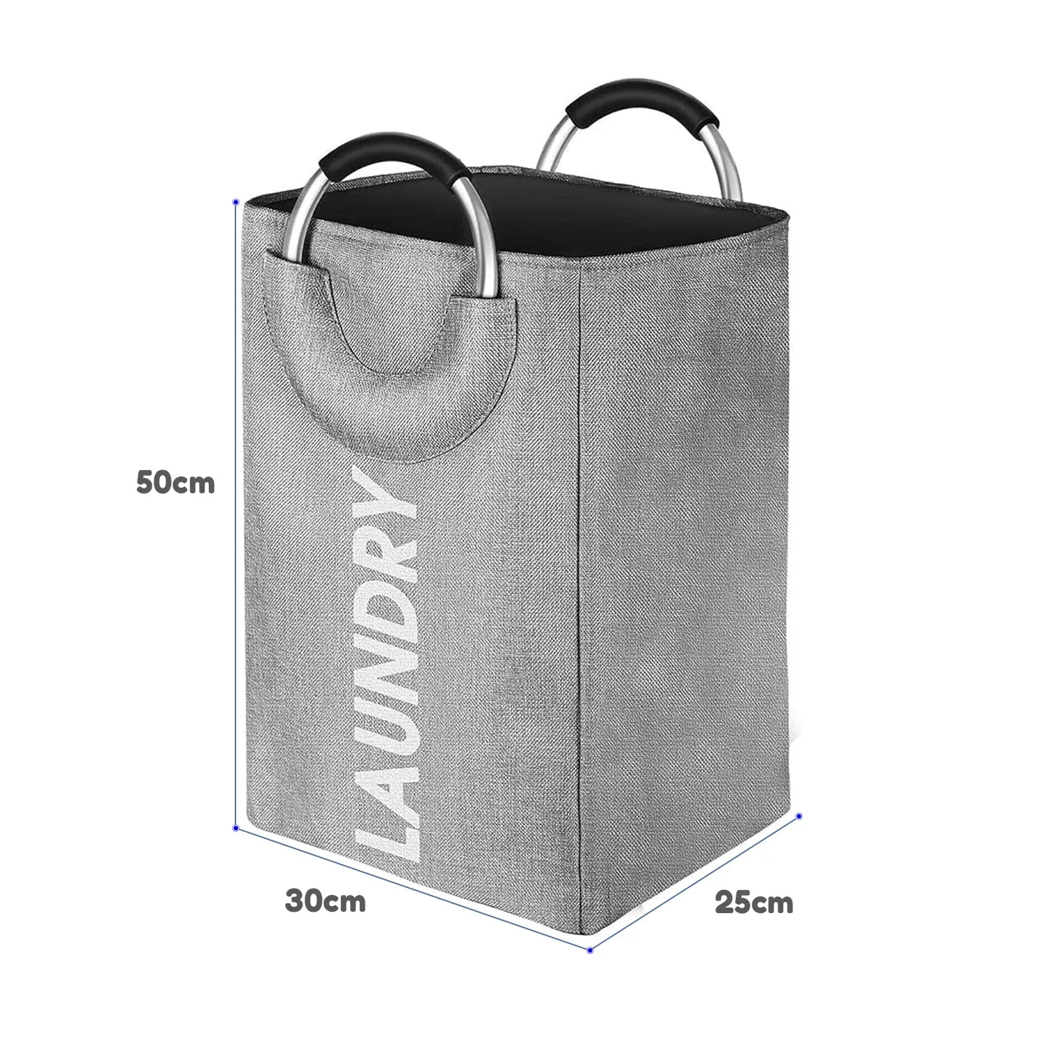 Heavy Duty Handles Collapsible Laundry Bag - Durable Oxford Fabric, Large Capacity, Easy Storage - Ideal for Home & Travel