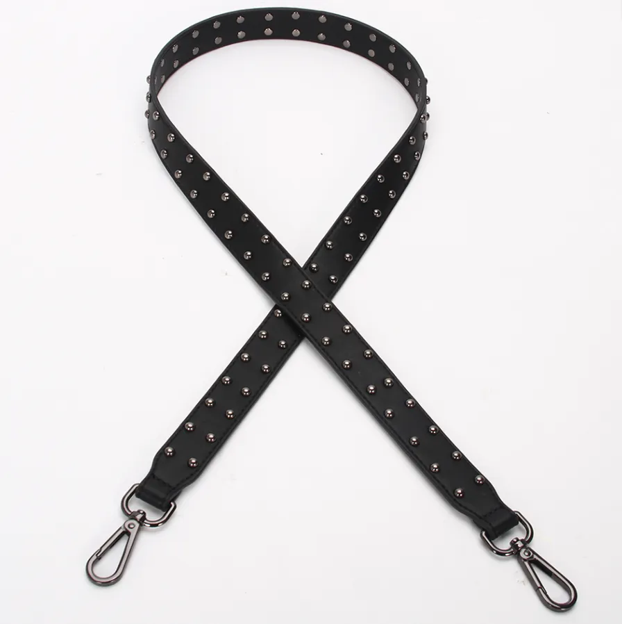 Hi Ho & Co NEW Black Stud Strap / Gunmetal