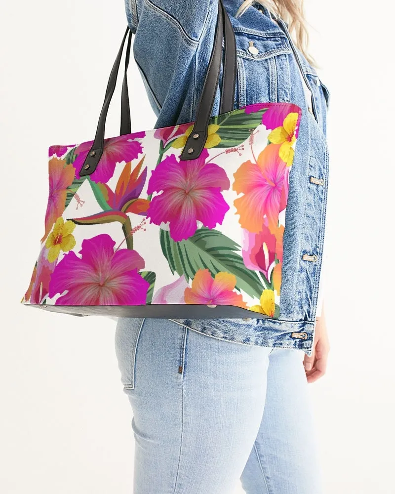 HIBISCUS FLORAL TOTE BAG