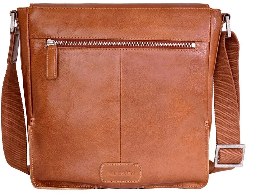 Hidesign Fred Leather Business Laptop Messenger Cross Body Bag