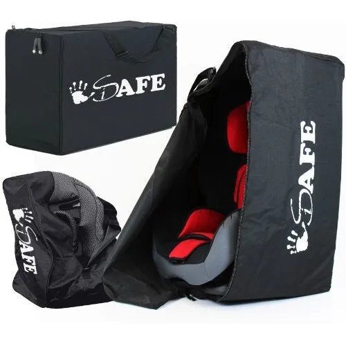 iSafe Universal Carseat Travel / Storage Bag For Britax Max-Way Car Seat (Black Thunder)