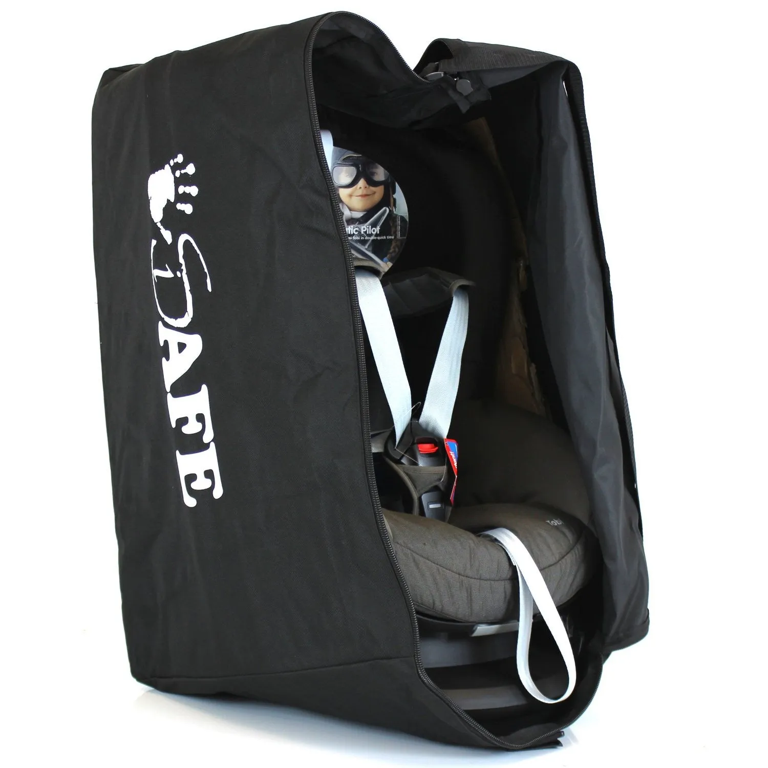 iSafe Universal Carseat Travel / Storage Bag For Britax Max-Way Car Seat (Black Thunder)