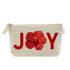 Joy Hibiscus Cosmetic Bag, Wide