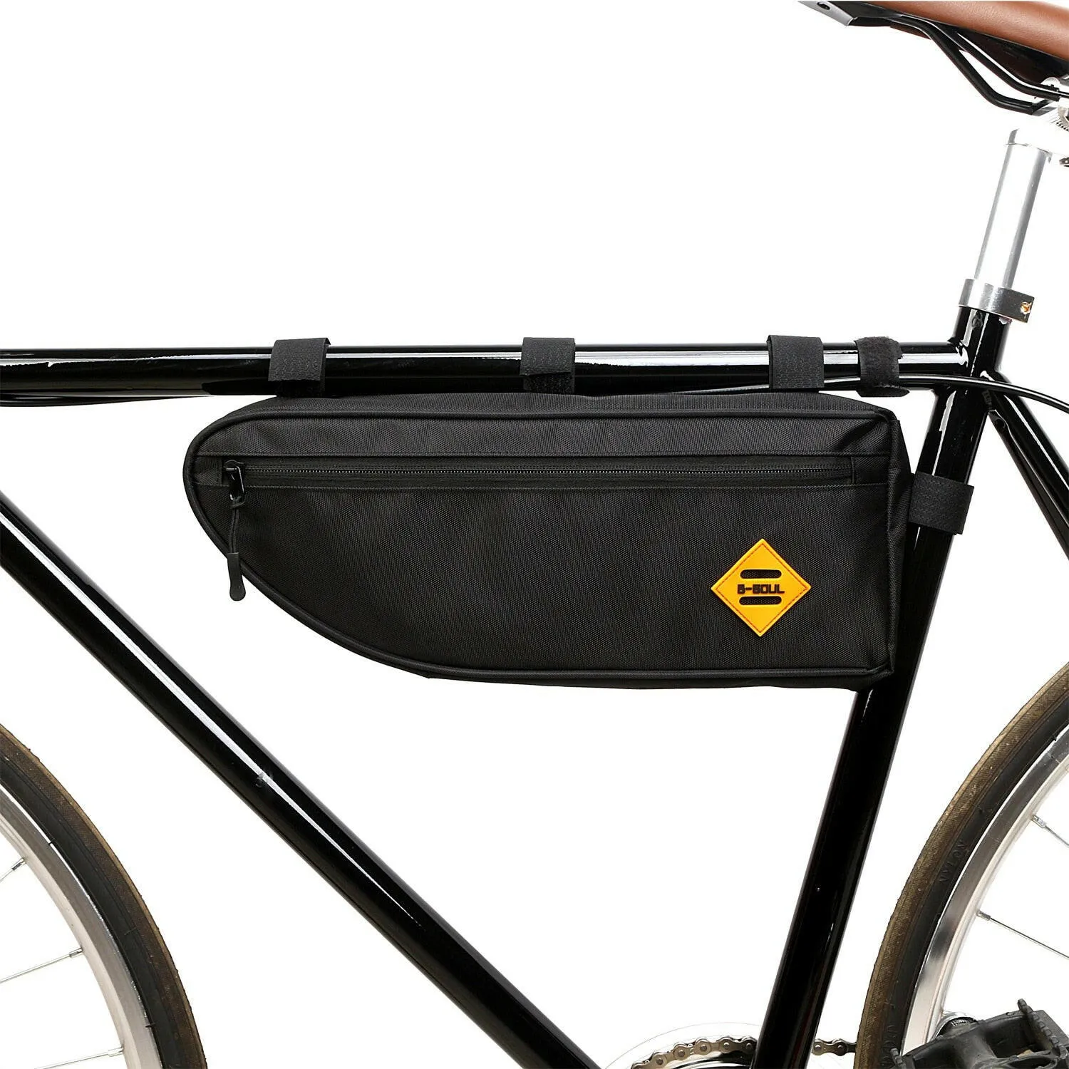 Large Capacity Triangle Bag Beam Package Upper Tube Hanging Saddle Bag Mountain Highway Vehicle Riding Bicycle Bag