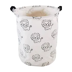 Large Foldable Waterproof Laundry Basket, Cotton Linen - GOMINIMO