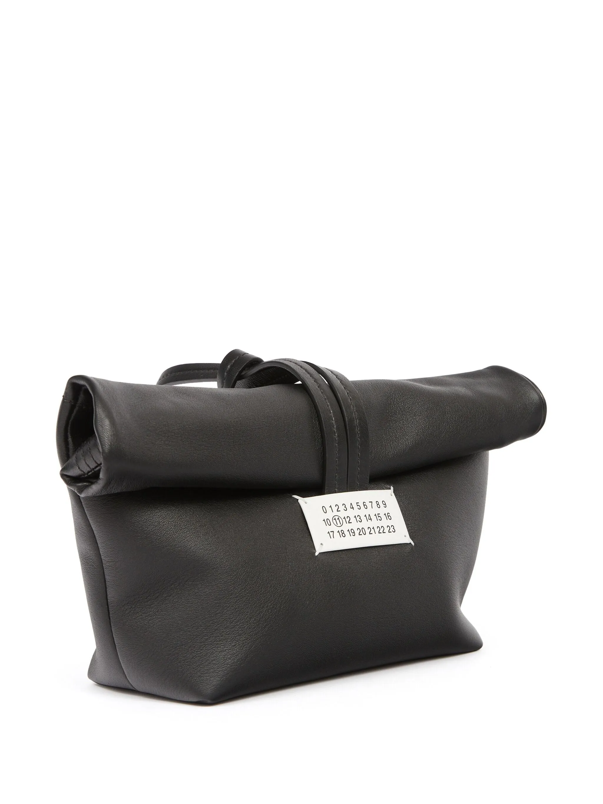 Leather Clutch Bag - Black