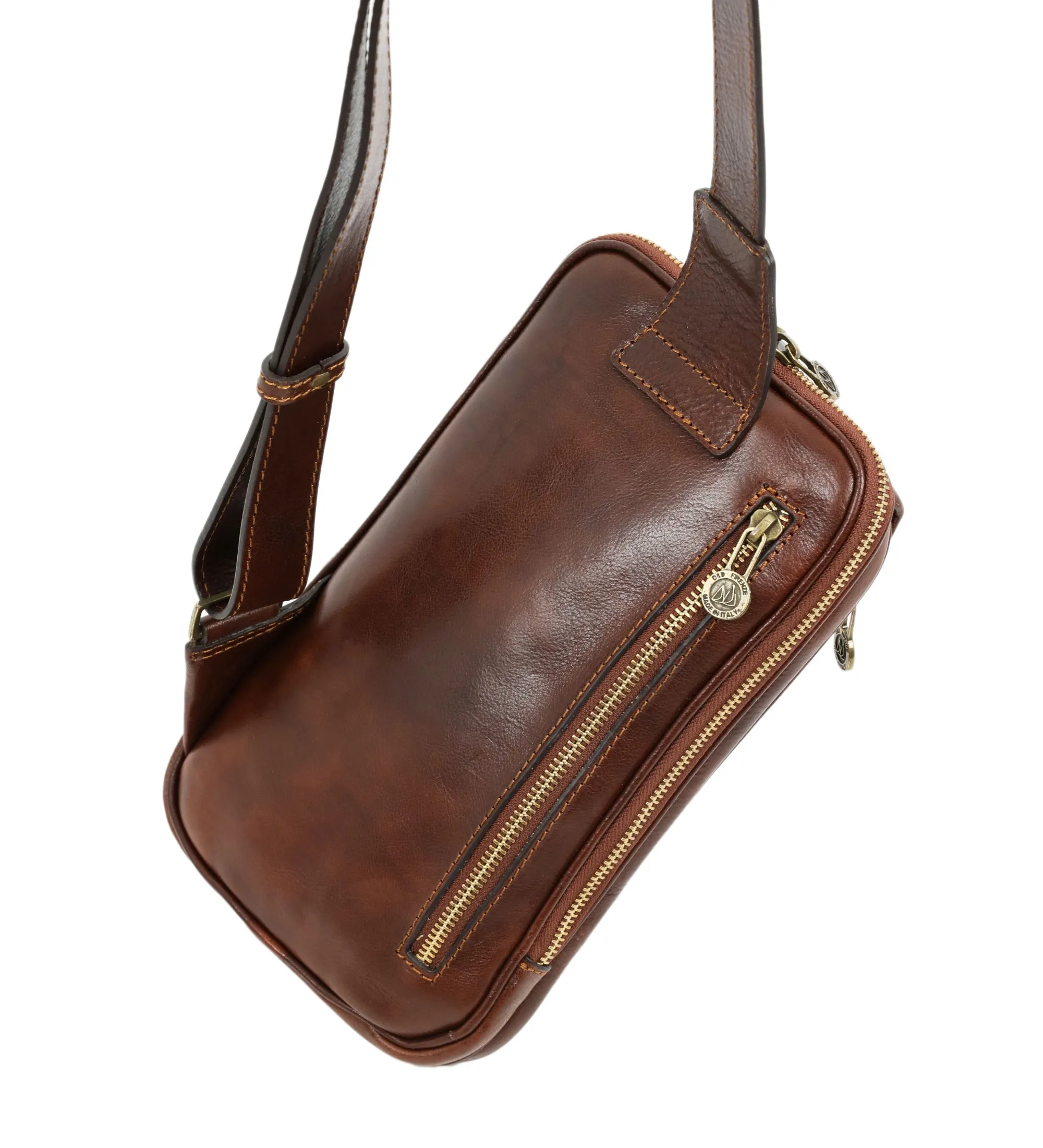 Leather Sling Bag Chest Bag - Kim