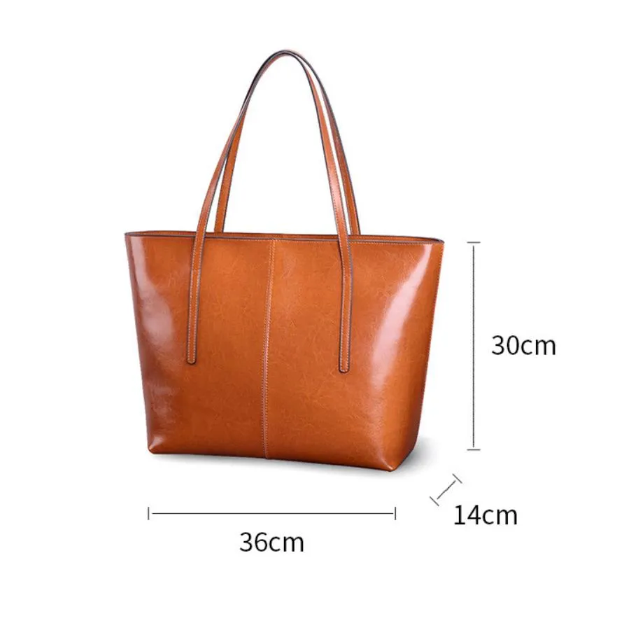 Leather Tote Bag, Women Shoulder Bag Handbag,Gift for Her