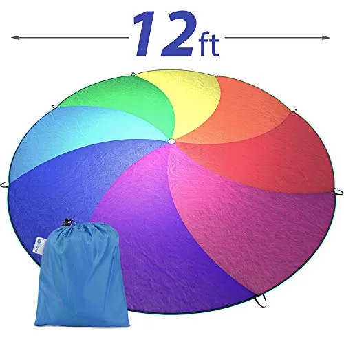 Little Dynamo Parachute, 12 Foot Parachute for Kids