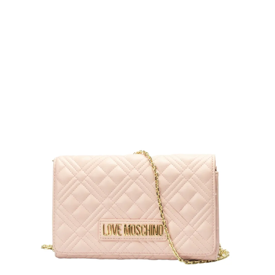 Love Moschino Logo-plaque Quilted Crossbody Bag