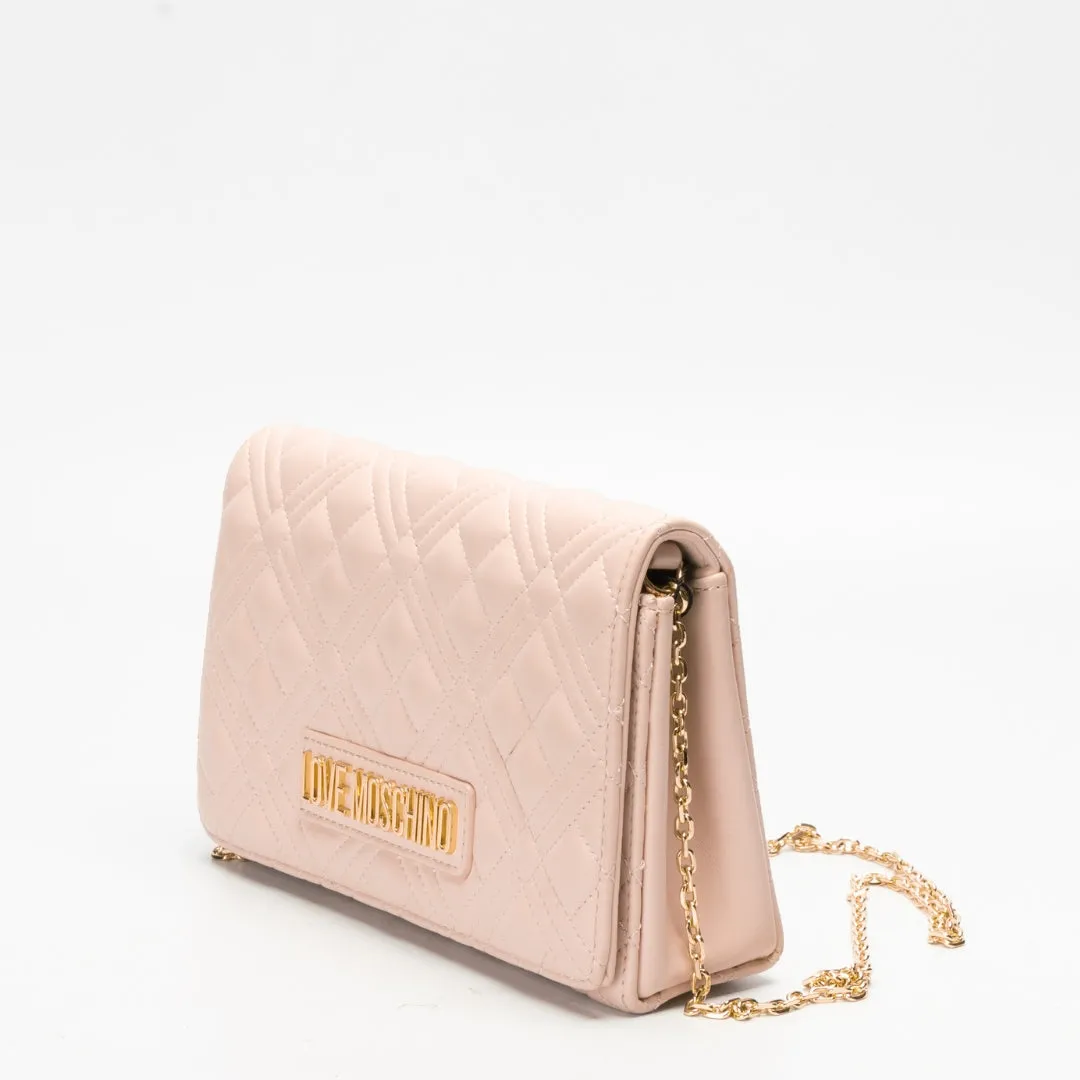 Love Moschino Logo-plaque Quilted Crossbody Bag