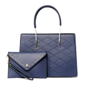 Luxury Women Designer Leather Bag - Blue