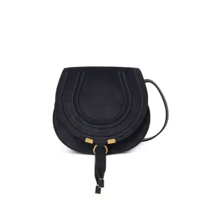 Marcie Mini Satchel, Suede Midnight