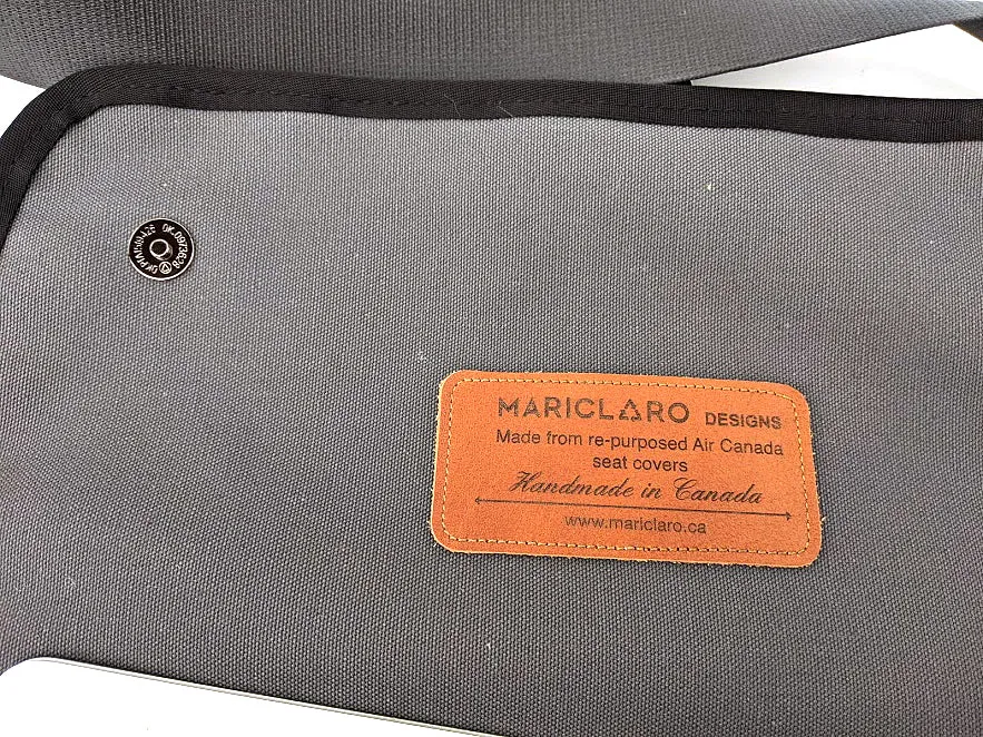 Mariclaro YYZ Laptop Bag - Vintage Forest Green Air Canada Material