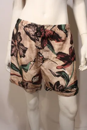 MARNI Silk Floral Shorts