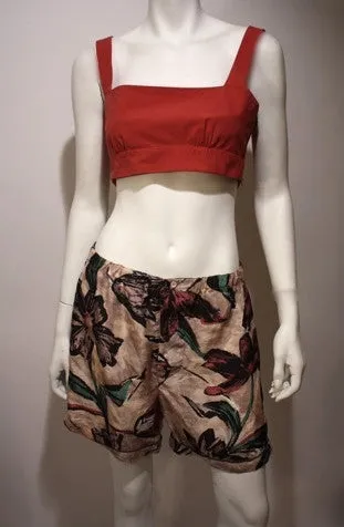 MARNI Silk Floral Shorts