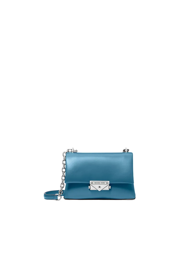 Michael Kors Cece Small Faux Leather Shoulder Bag In Teal 35F3S0EC5O