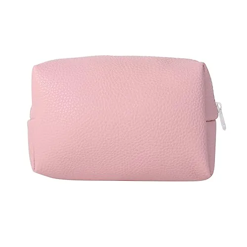 MINISO Pouch for Travel Makeup Bag, Makeup Organizer Bag, Cosmetic Bag Makeup Bag for Women, Toiletry Bag for Travel Tools 17x7x10cm (Pink)