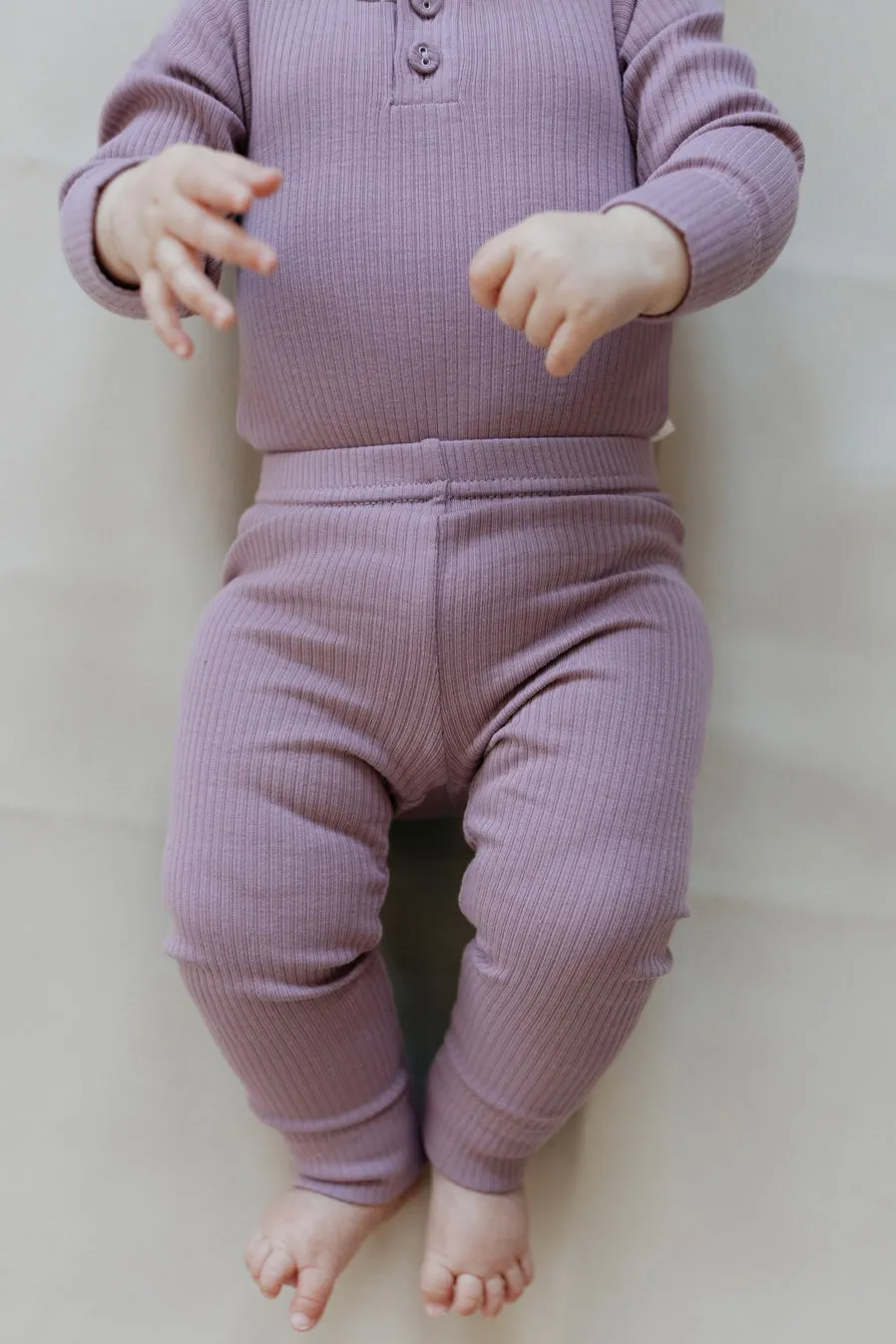 Organic Cotton Modal Elastane Legging - Periwinkle