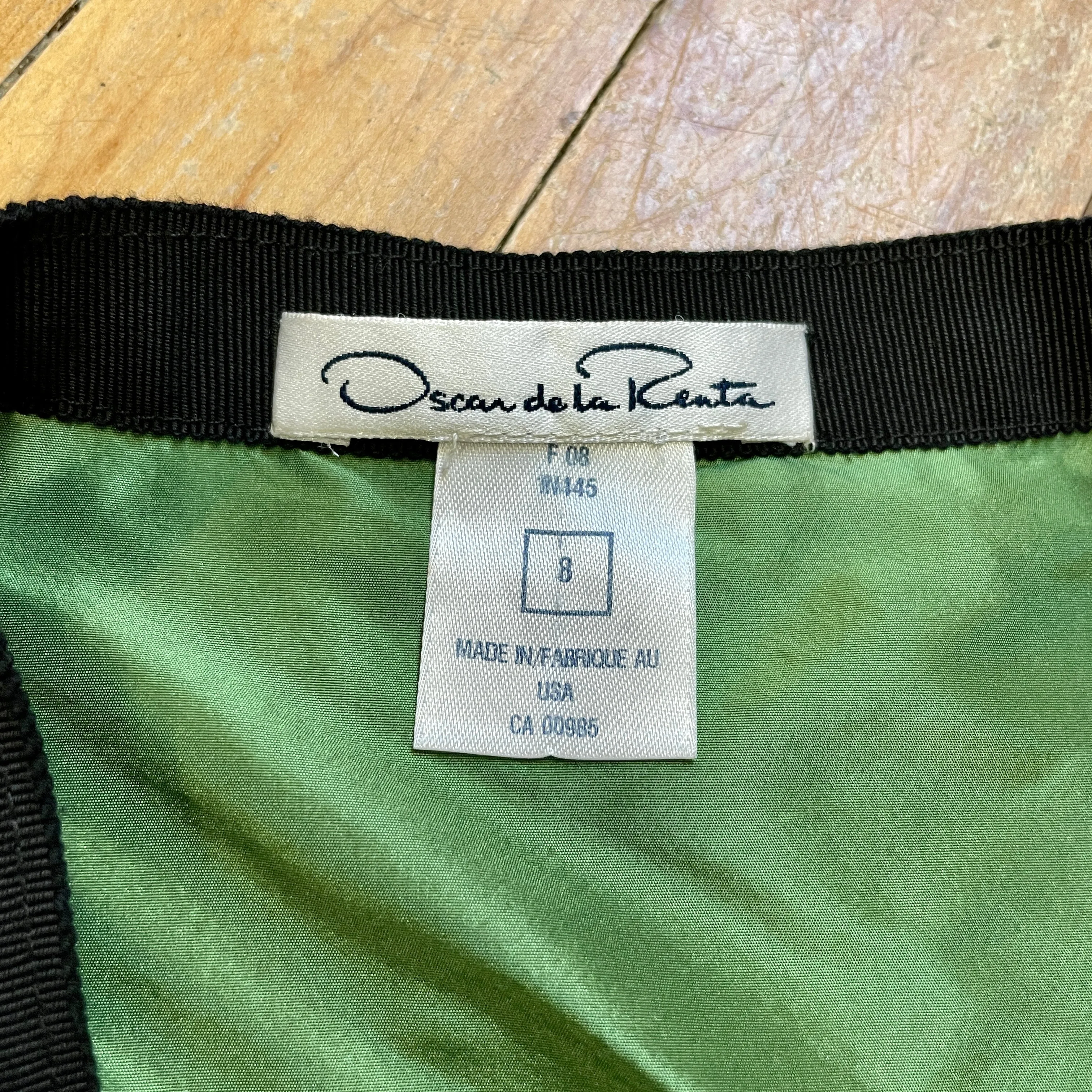 Oscar de la Renta Fall '08 Vintage Designer Skirt Made in USA Size 29"