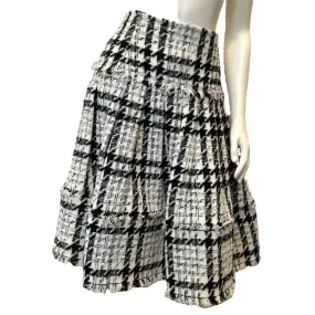 Oscar de la Renta Fall '08 Vintage Designer Tweed Skirt Made in Italy Size 27"