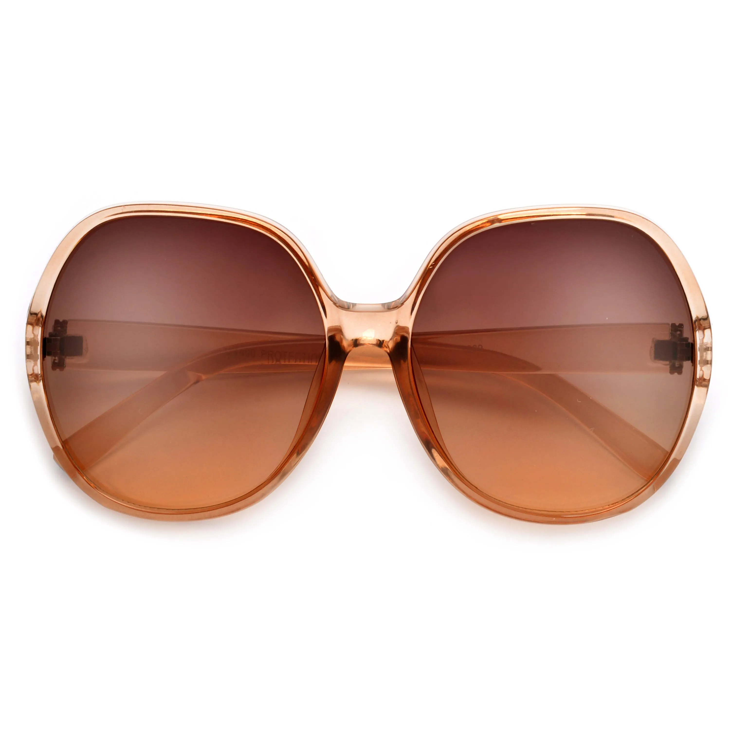 Oversize 62mm Women's Round Fashion Sunglasses