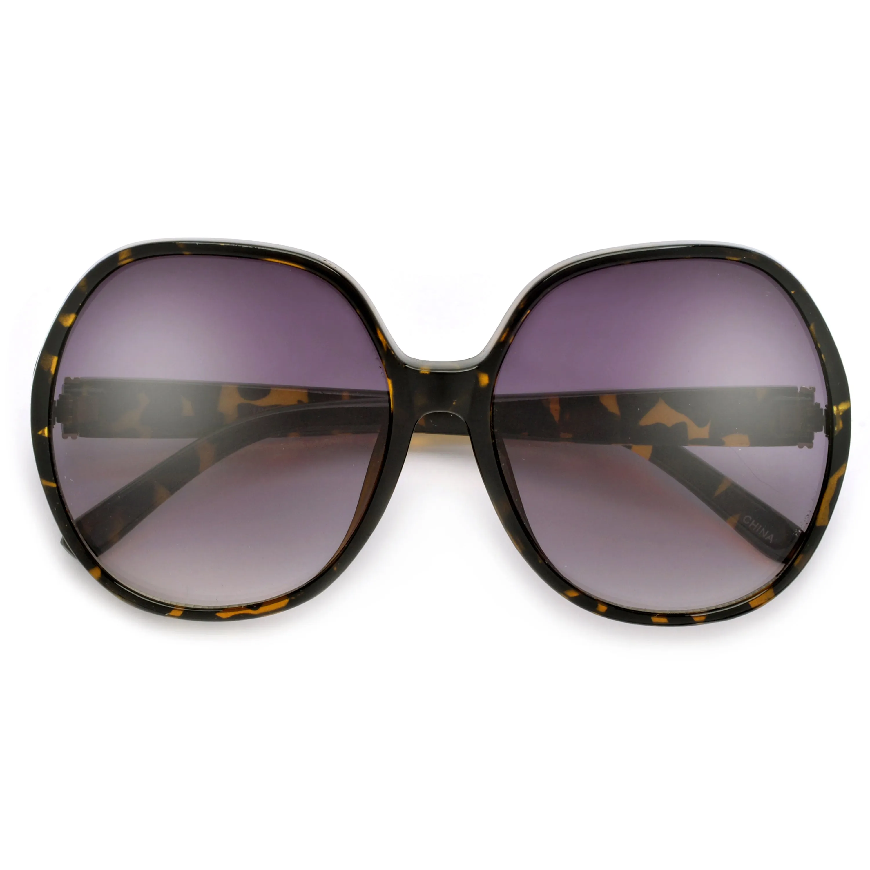 Oversize 62mm Women's Round Fashion Sunglasses