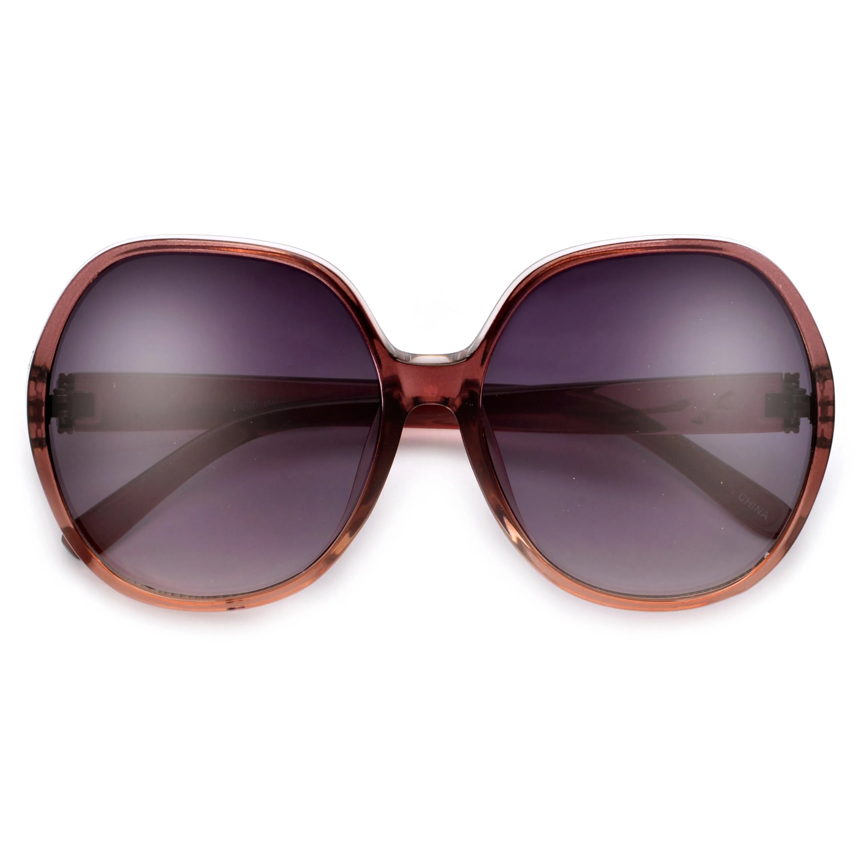 Oversize 62mm Women's Round Fashion Sunglasses