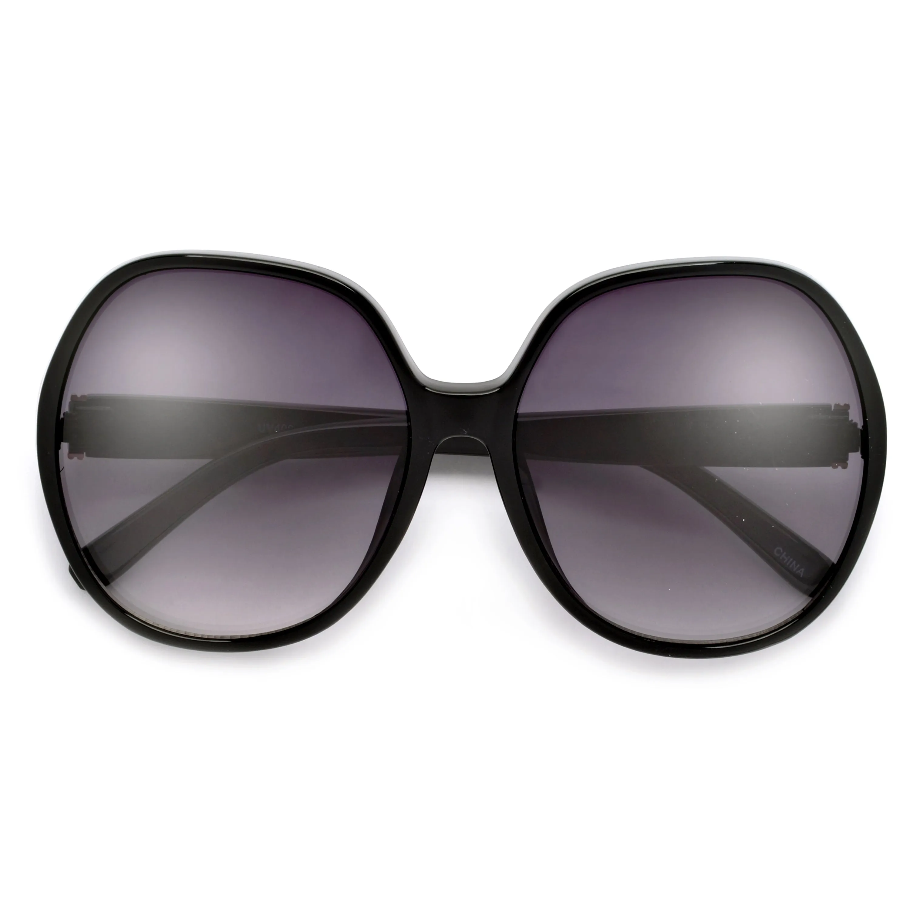 Oversize 62mm Women's Round Fashion Sunglasses