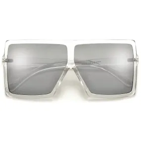 OVERSIZE BOLD SQUARED OFF BLOCK SUNGLASSES